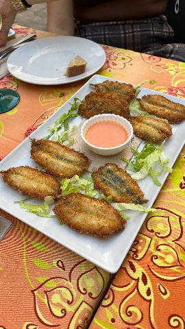 Boquerones empanados