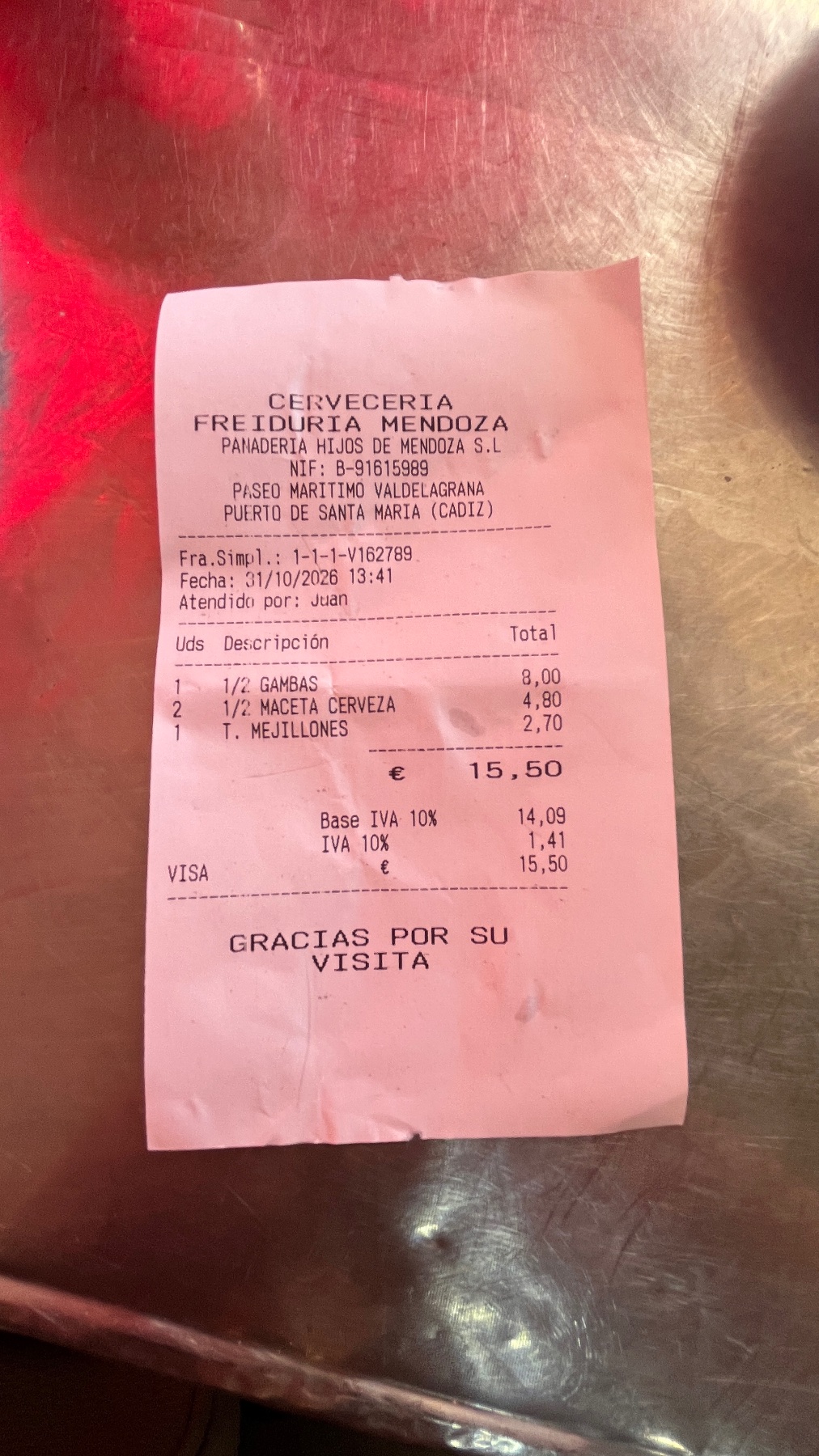 Foto de Marisquería y freiduría Mendoza